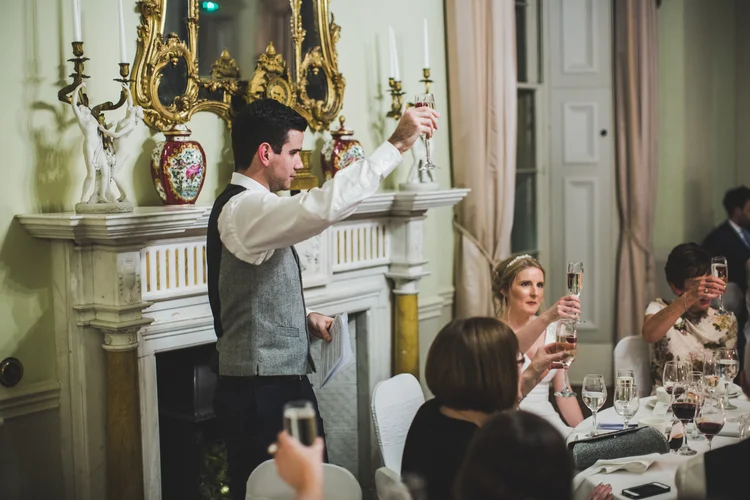 Lisa and Mike's winter wedding at Prestwold Hall, Leicestershire — photo 75 of 89