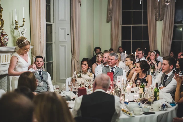 Lisa and Mike's winter wedding at Prestwold Hall, Leicestershire — photo 76 of 89