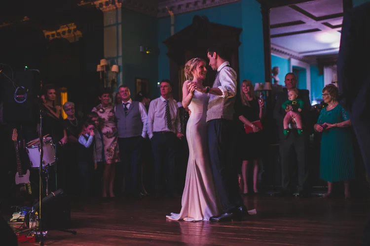 Lisa and Mike's winter wedding at Prestwold Hall, Leicestershire — photo 80 of 89