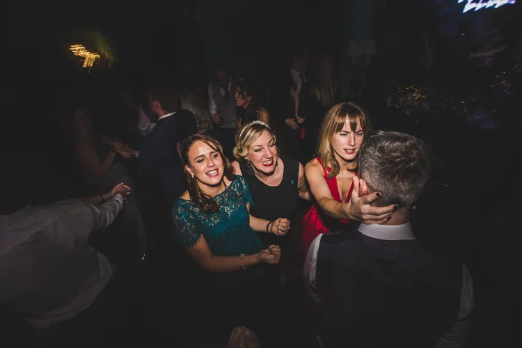 Lisa and Mike's winter wedding at Prestwold Hall, Leicestershire — photo 84 of 89