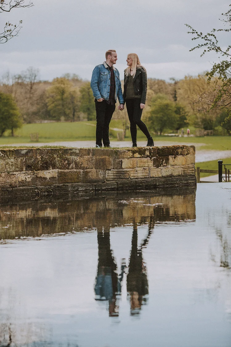 Laura and Drew's pre-wedding shoot at Nostell Priory, Wakefield — photo 3 of 13