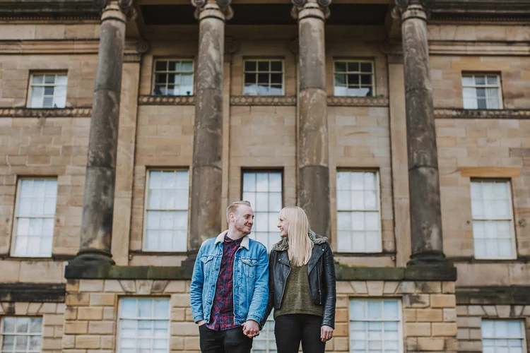 Laura and Drew's pre-wedding shoot at Nostell Priory, Wakefield — photo 5 of 13