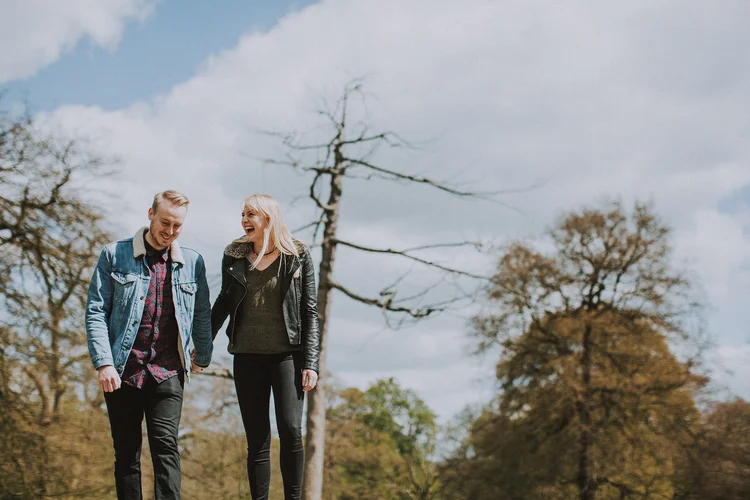 Laura and Drew's pre-wedding shoot at Nostell Priory, Wakefield — photo 7 of 13