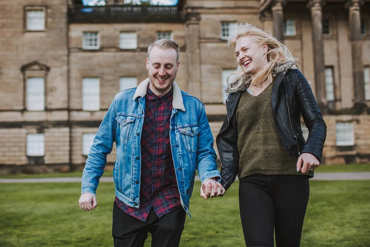 Laura and Drew's pre-wedding shoot at Nostell Priory, Wakefield — photo 9 of 13
