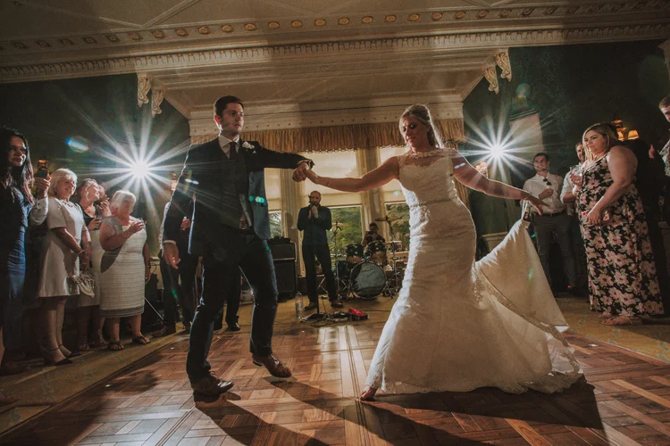 Charlotte and Scott's wedding at Bowcliffe Hall, Wetherby — photo 77 of 83