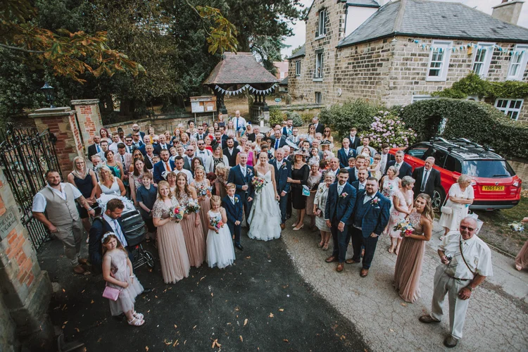 Laura and Andy's wedding at Ackworth Church and Wentworth Woodhouse — photo 30 of 76