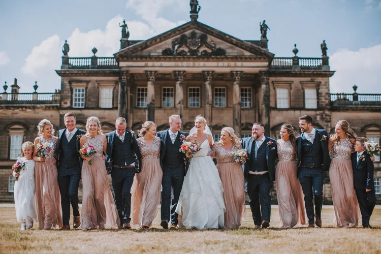 Laura and Andy's wedding at Ackworth Church and Wentworth Woodhouse — photo 38 of 76
