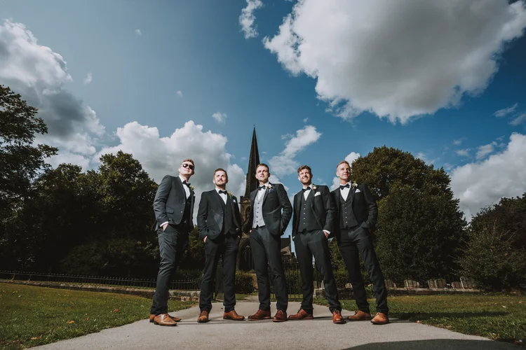 Rebecca and Keiron's wedding at Wentworth Church and Aston Hall — photo 20 of 125