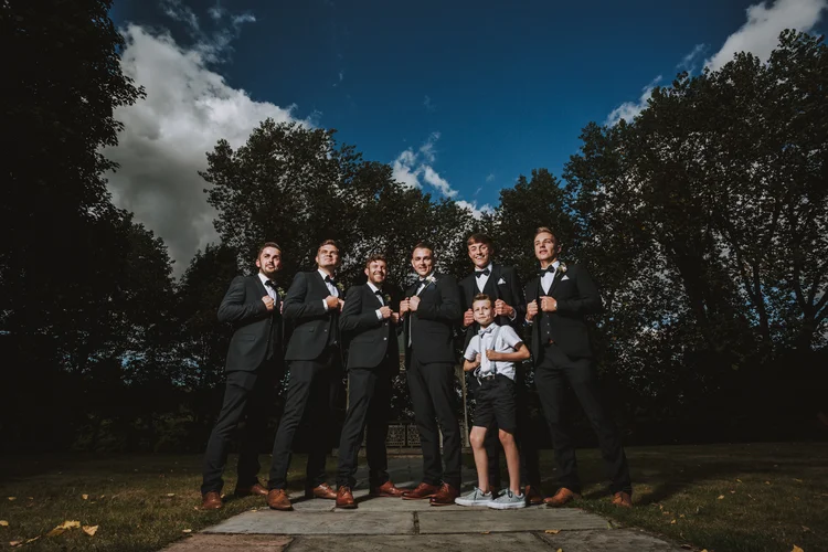 Rebecca and Keiron's wedding at Wentworth Church and Aston Hall — photo 83 of 125
