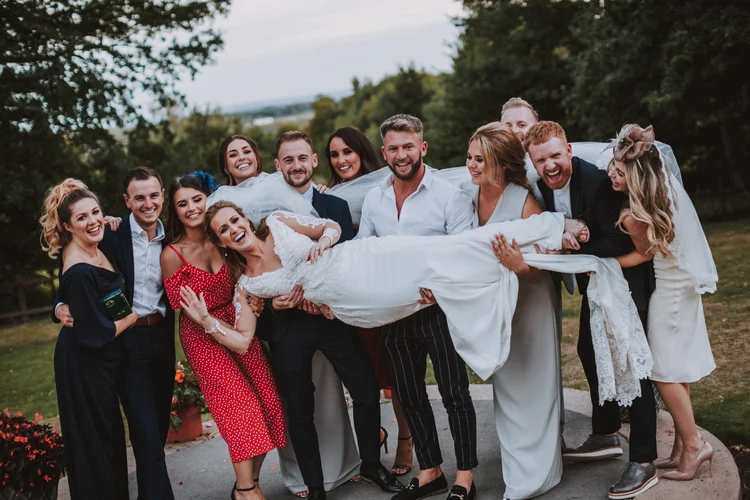 Rebecca and Keiron's wedding at Wentworth Church and Aston Hall — photo 108 of 125