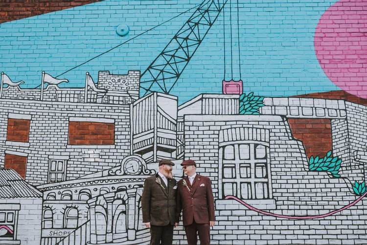 Paul and Nigel's wedding at Kelham Island Museum, Sheffield — photo 10 of 63