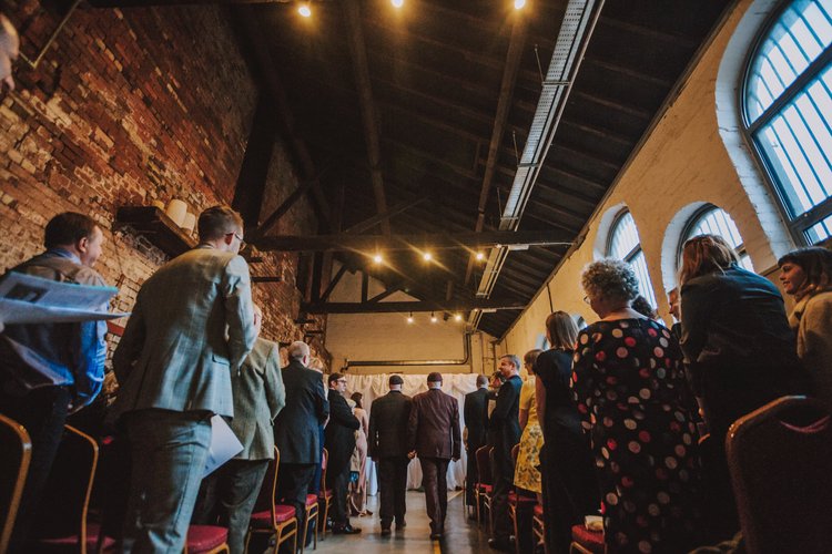 Paul and Nigel's wedding at Kelham Island Museum, Sheffield — photo 18 of 63