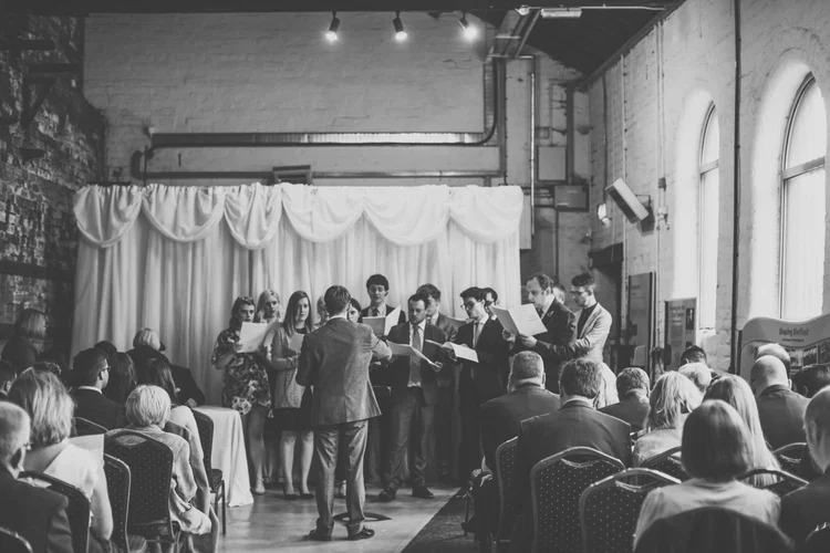 Paul and Nigel's wedding at Kelham Island Museum, Sheffield — photo 23 of 63
