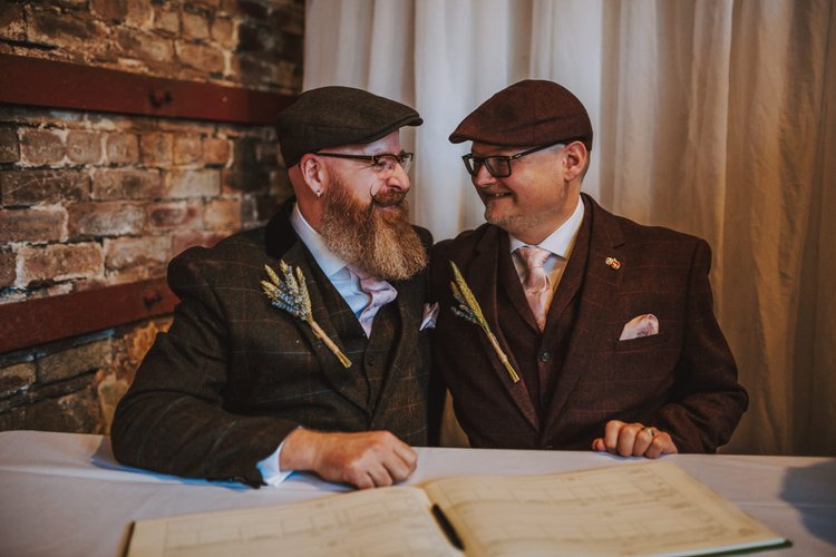 Paul and Nigel's wedding at Kelham Island Museum, Sheffield — photo 24 of 63