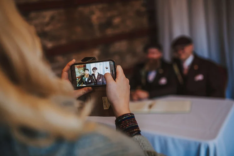 Paul and Nigel's wedding at Kelham Island Museum, Sheffield — photo 25 of 63