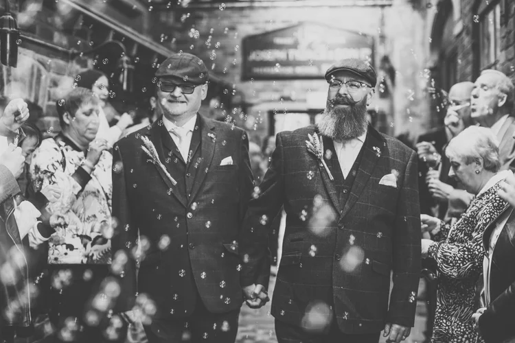 Paul and Nigel's wedding at Kelham Island Museum, Sheffield — photo 31 of 63