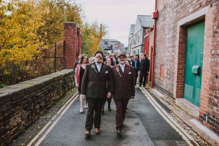 Paul and Nigel's wedding at Kelham Island Museum, Sheffield — photo 30 of 63