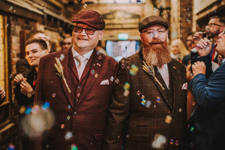 Paul and Nigel's wedding at Kelham Island Museum, Sheffield — photo 32 of 63