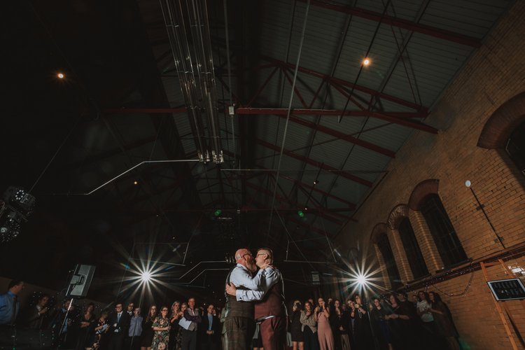 Paul and Nigel's wedding at Kelham Island Museum, Sheffield — photo 49 of 63