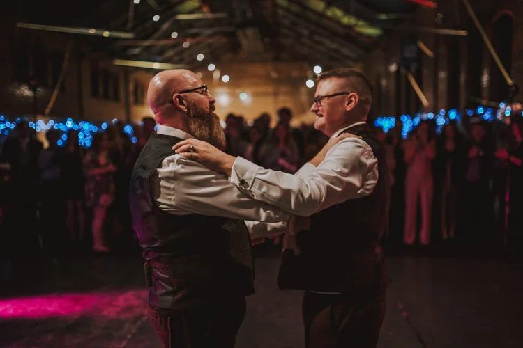 Paul and Nigel's wedding at Kelham Island Museum, Sheffield — photo 50 of 63