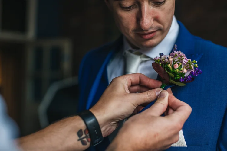 Gatty and Dean's city wedding at Great John Street Hotel, Manchester — photo 9 of 77