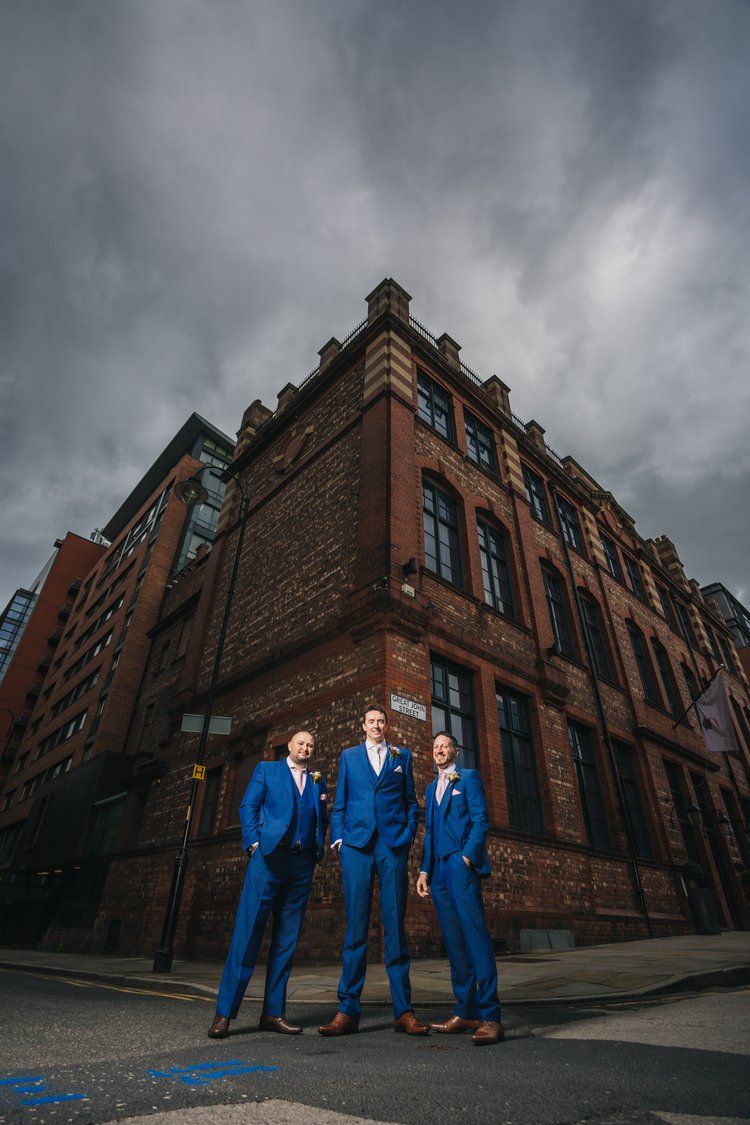 Gatty and Dean's city wedding at Great John Street Hotel, Manchester — photo 12 of 77