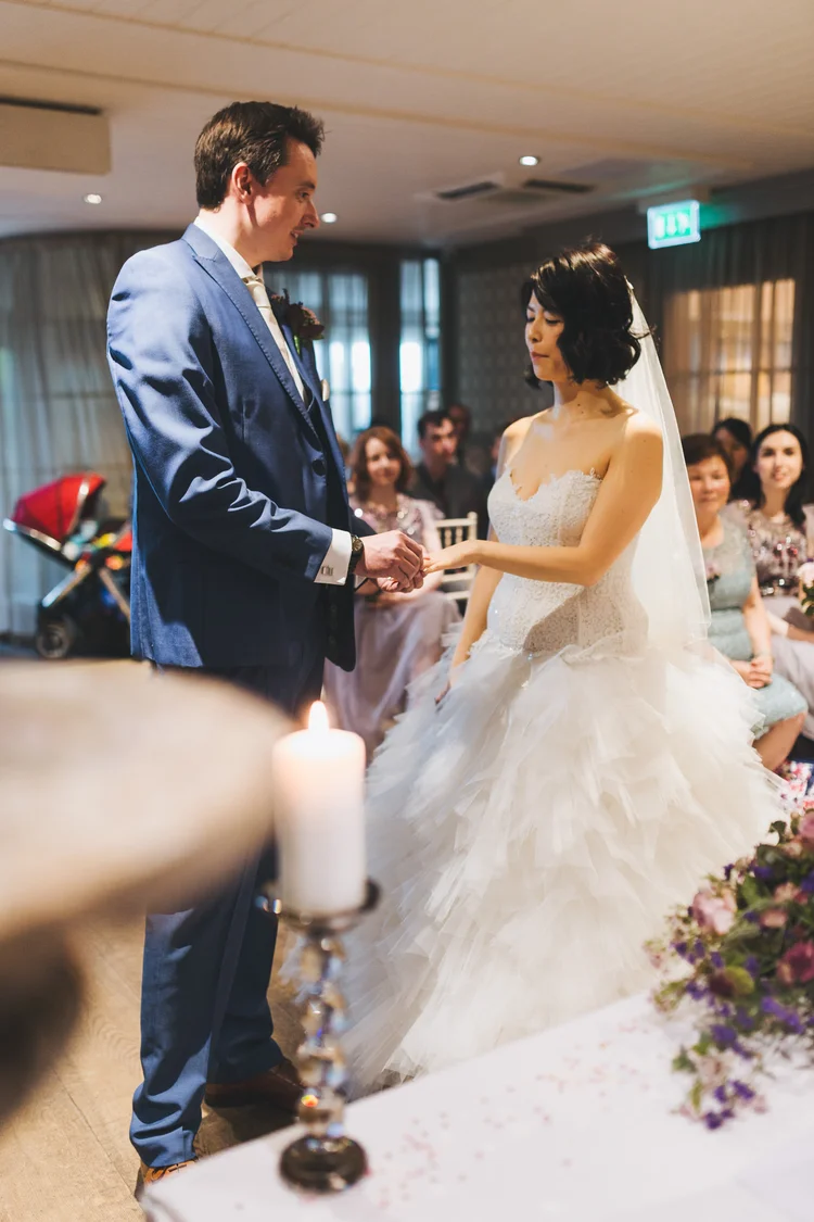Gatty and Dean's city wedding at Great John Street Hotel, Manchester — photo 27 of 77