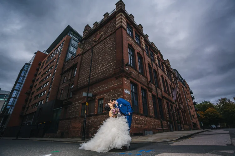 Gatty and Dean's city wedding at Great John Street Hotel, Manchester — photo 47 of 77