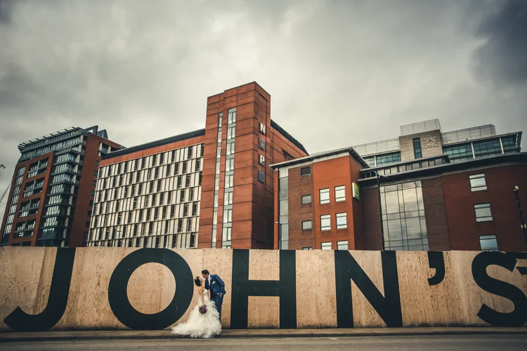 Gatty and Dean's city wedding at Great John Street Hotel, Manchester — photo 50 of 77