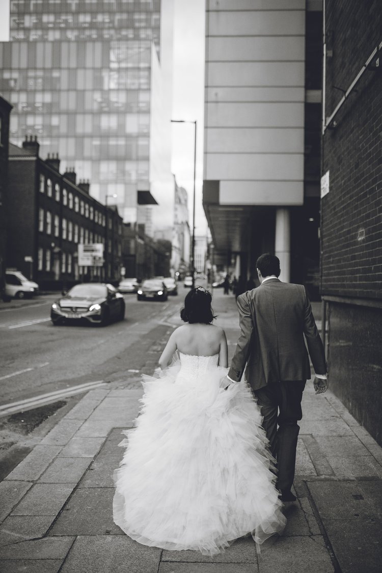 Gatty and Dean's city wedding at Great John Street Hotel, Manchester — photo 51 of 77