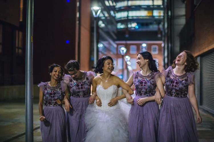 Gatty and Dean's city wedding at Great John Street Hotel, Manchester — photo 65 of 77