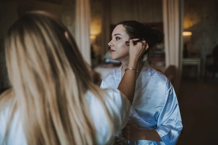 Amy and Rob's wedding at Hodsock Priory, Nottinghamshire — photo 6 of 107