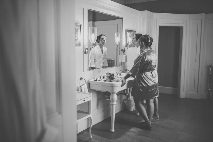 Amy and Rob's wedding at Hodsock Priory, Nottinghamshire — photo 9 of 107