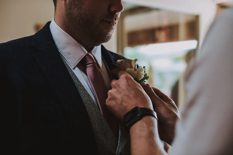 Amy and Rob's wedding at Hodsock Priory, Nottinghamshire — photo 12 of 107