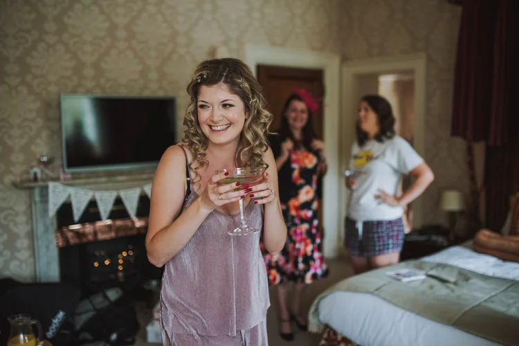 Natalie and Gary's outdoor wedding at Ringwood Hall, Chesterfield — photo 10 of 102