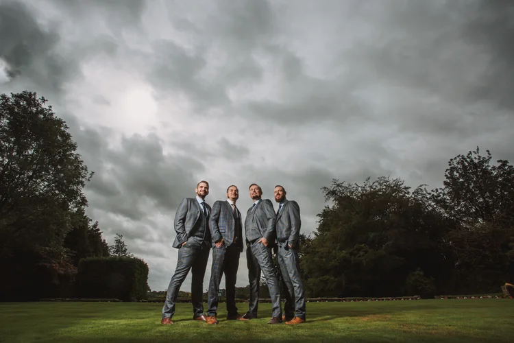 Natalie and Gary's outdoor wedding at Ringwood Hall, Chesterfield — photo 12 of 102