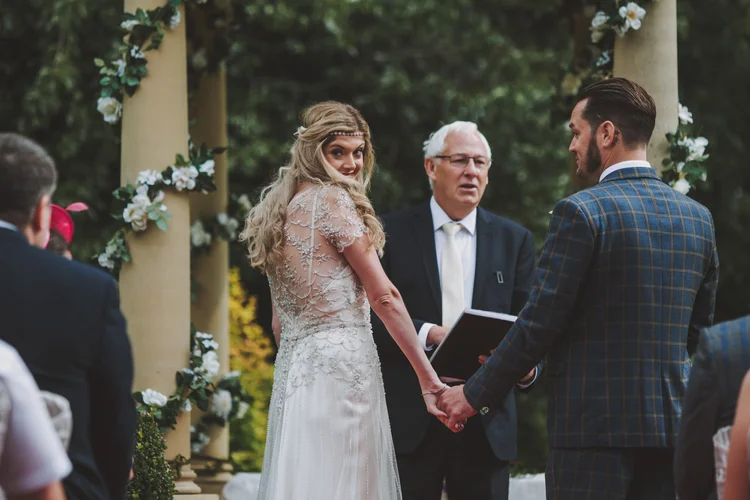 Natalie and Gary's outdoor wedding at Ringwood Hall, Chesterfield — photo 34 of 102