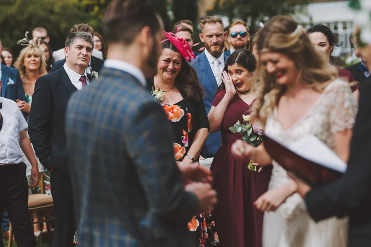 Natalie and Gary's outdoor wedding at Ringwood Hall, Chesterfield — photo 37 of 102