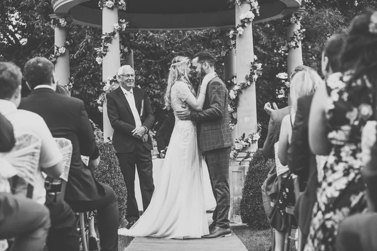 Natalie and Gary's outdoor wedding at Ringwood Hall, Chesterfield — photo 38 of 102
