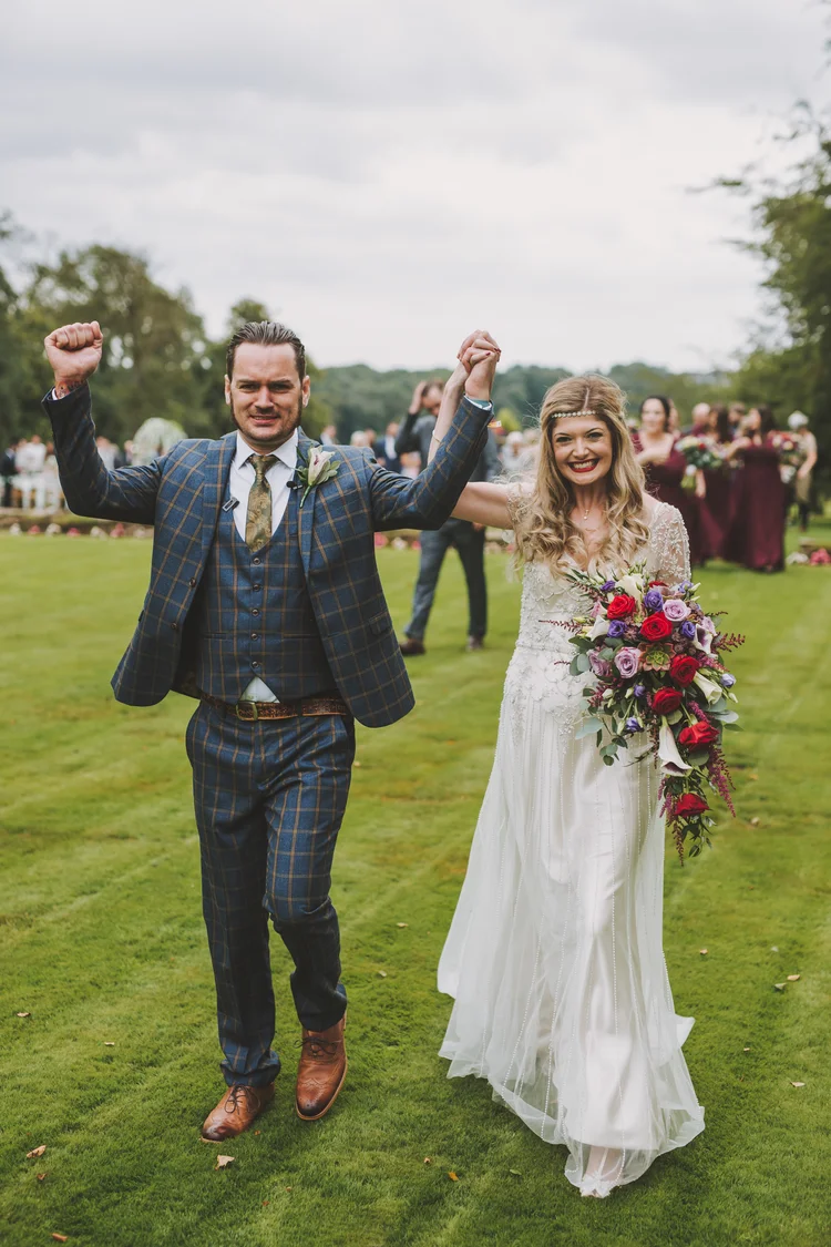 Natalie and Gary's outdoor wedding at Ringwood Hall, Chesterfield — photo 41 of 102