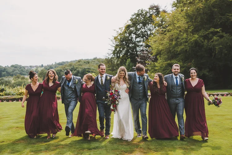Natalie and Gary's outdoor wedding at Ringwood Hall, Chesterfield — photo 56 of 102