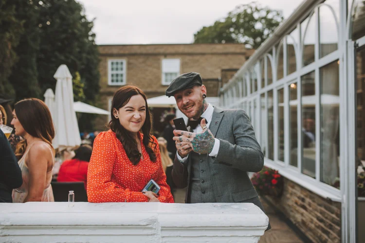 Natalie and Gary's outdoor wedding at Ringwood Hall, Chesterfield — photo 85 of 102