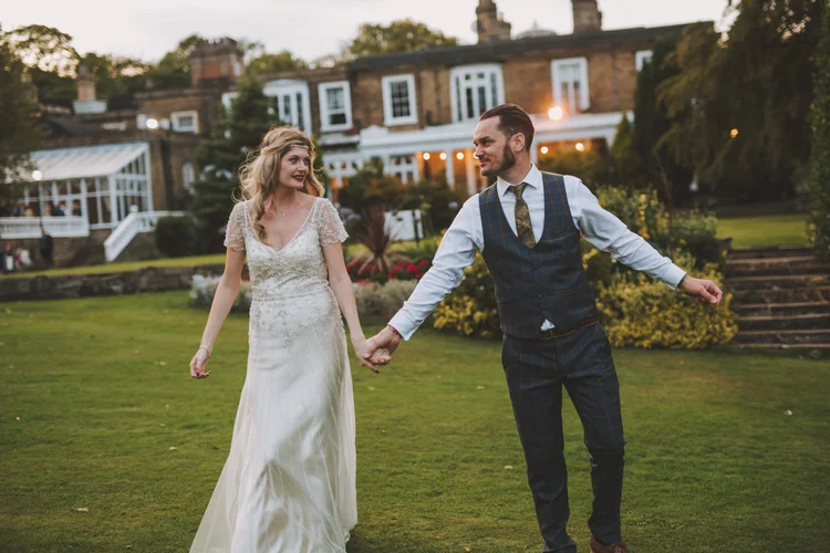 Natalie and Gary's outdoor wedding at Ringwood Hall, Chesterfield — photo 93 of 102