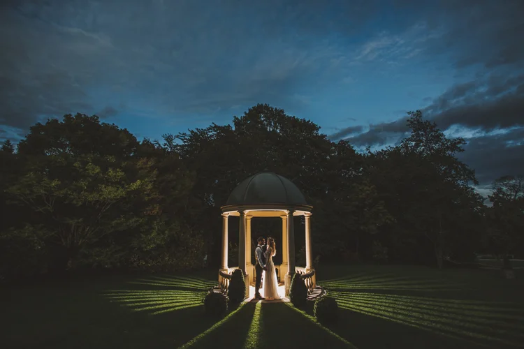 Natalie and Gary's outdoor wedding at Ringwood Hall, Chesterfield — photo 94 of 102