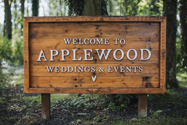 Illona and Lucy's woodland wedding at Applewood, Leeds — photo 10 of 81