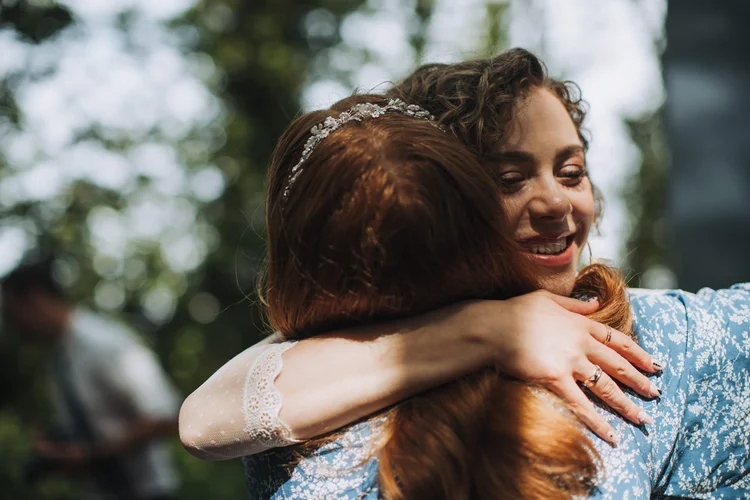 Illona and Lucy's woodland wedding at Applewood, Leeds — photo 11 of 81
