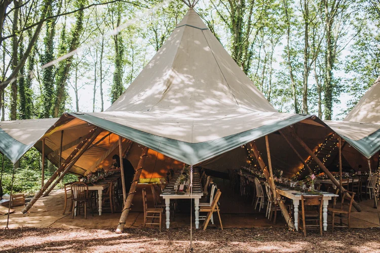 Illona and Lucy's woodland wedding at Applewood, Leeds — photo 13 of 81