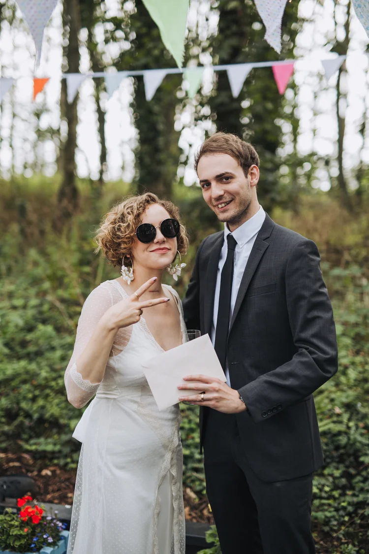 Illona and Lucy's woodland wedding at Applewood, Leeds — photo 21 of 81