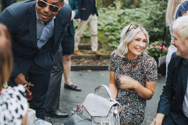 Illona and Lucy's woodland wedding at Applewood, Leeds — photo 22 of 81