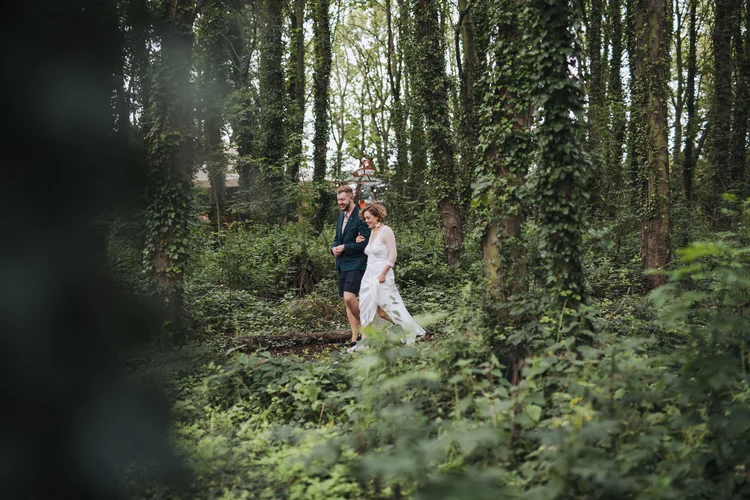 Illona and Lucy's woodland wedding at Applewood, Leeds — photo 29 of 81